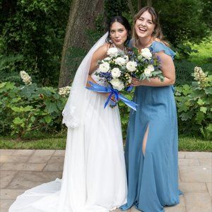 Azazie Everett Dress in Bermuda